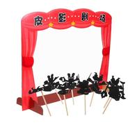 HONITANO DIY Shadow Puppet Kit Theater Stage Frame White Bone Spirit Puppets Interactive Storytelling Family Fun Creative Play