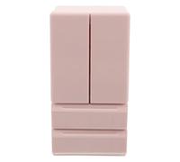 HONITANO Dollhouse Miniature Fridge Toy: Double-Door Mini Refrigerator With Lighting - Pretend Play Toy For Kids - Kitchen Playset Decor Accessory For Festival Party Scenarios