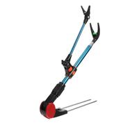 HONITANO Double Hole Fishing Pole Holder for Ground Stainless Steel Rod Rack with Smooth Surface Stable Stand for Outdoor Fishing Equipment Easy to Install and Securely Fix in Soil