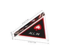 HONITANO Double-sided Poker Game Markers Set with All-in Dealer Small Blind Big Blind Buttons Versatile Card Protector Chips for Poker Blackjack and Party Game Night Supplies