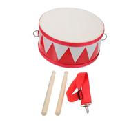 HONITANO Double Sided Snare Drum Educational for Percussion Instrument Enhancing Listening and Hand Eye Coordination Early Learning Musical in Red and White