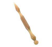 HONITANO Ear Acupuncture Pen Dual Head Pressure Point Massager for Auricular Therapy Portable Ox Horn Acupressure Tool for Ear Massage and Meridian Relief