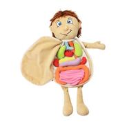 HONITANO Educational Body Organ Plush for Intellectual Development Soft Anatomy Puzzle Doll for Boys Promotes Motor Skills and Cognitive Learning Classroom Teaching Aid Birthday Gift