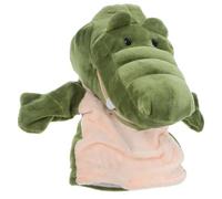 HONITANO Educational Plush Animal Hand Puppet - Mouth-opening Reptile Hand for Storytelling and Parent Interaction, Soft Cartoon Animal Puppet for Early Learning and Role Play