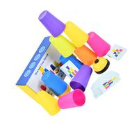 HONITANO Educational Stacking Cups for Safe Smooth Cups Puzzle Cards Bell Interactive Early Learning Plaything for Developing Hand-eye Coordination Patience Social Skills in Boys