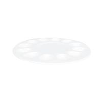 HONITANO Egg Grid Plate Storage Tray Shape Deviled Egg Platter Holder Large Holiday Serving Platter Plate Organizer Organizer Ceramics White