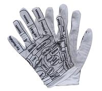 HONITANO Elastic Breathable Massage Gloves with Printed Acupressure Points Portable Reflexology Gloves for Hand Therapy Cotton Material Suitable for Indoor Use and Multi Purpose Massage