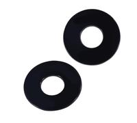 HONITANO Electric Guitar 3-way Toggle Switch Rhythm Treble Washer Plate Covers 2pcs Black for Guitar Parts Accessories