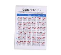 HONITANO Electric Guitar Chord Spectrum Copper Plate Guitar Finger Guide Training Chart for Beginners Students Teachers Wear-resistant Music Paper Lightweight Portable Practice Tool
