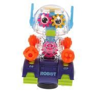 HONITANO Electric Walking Gear Robot with Educational Plaything for Boys and Transparent Electric Robot for Parent Interaction Random Color Random Color