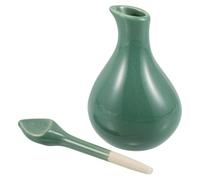 HONITANO Elegant Ceramic Oil Bottle with Well-Sealed Cap Design and Fragrance Retention, for Spa Centers and Beauty Salons, Featuring an Elegant Glaze Finish as A Thai Massage Oil