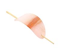 HONITANO Elegant French Style Oval Alloy Hairpin for Women Simple Chic Hair Ornament Hair Clip for Ladies