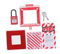 HONITANO Emergency Button Switch Cover with Lock and Keys Resin Protective Guard for Wall Switches Misoperation Safety Shield Easy Installation for Industrial and Home Use