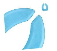 HONITANO EVA Toilet Seat Cushion Thick U-Shape Pedestal Pan Pad with Embossed Surface Comfortable Warm Bathroom Seat Cover Reusable and Blue Household Accessory