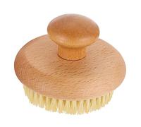 HONITANO Exfoliating Body Brush Round Shape for Dry Skin Soft Bristle Bath Scrubber with Comfortable Handle Material for Cellulite and Dead Skin Removal Suitable for Full Body Cleaning