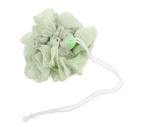 HONITANO Exfoliating Shower Towel and Soap Pouch 2-in-1 Travel Size Green Double-sided Bath Scrubber for Back Care