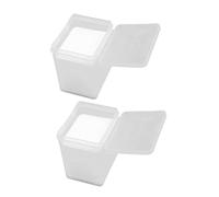 HONITANO Eyelash Extension Wipes Cotton Pads 400pcs White Non-woven Fabric Lint-free Eyelash Cleaner for Professional Lash Glue Residue Removal and Eye Makeup Cleaning