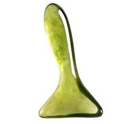 HONITANO Face Massage Tool Gua Sha Scraping Plate Facial Sculpting Tool for Neck and Body, Green, Natural Acupuncture and Meridian Scraper for Health Massage and Relaxation