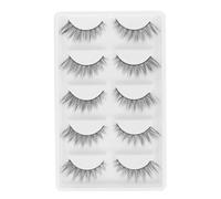 HONITANO Fake Lashes Thick Natural Eyelashes Approx 12 CM Ultra Thin Fiber Synthetic Fiber for Professional Applications Night out Fashionable Naturally Gorgeous Look