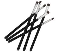 HONITANO Flat Eyeliner Brush Set 6pcs Fine Eyebrow Makeup Tools for Accurate Brow Shaping for Makeup Artists and Enthusiasts Includes Travel-Friendly Brushes