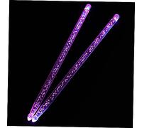 HONITANO Fluorescent Acrylic Drumsticks for Jazz and Snare Drums, Lightweight round Glow-in-the-dark Drumsticks for Playing Drums in Performances and Practice Sessions