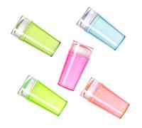 HONITANO Fluorescent Silicone Nail Stamper Kit French Tip Templates 5 Sets 10pcs Nail Stamping Tools for Manicure