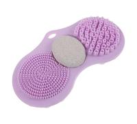 HONITANO Foot Scrubber Mat: Shower Foot Scrub Mat Silicone Exfoliating Cleaner - Shower Cleaner to Eliminate Calluses Dead Skin - Floor/Bathtub/Wall Mounted,Violet