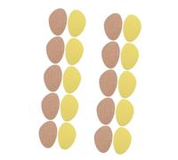 HONITANO Forefoot Pads Comfortable Shoe Inserts 10 Pairs Yellow for Shoes with Cloth and Sponge Base, Slow Pressure Relief and Prevent Foot for Daily Use