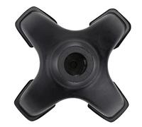 HONITANO Four Legged Walking Stick Rubber Tips Outdoor Hiking Pole Replacement Accessories Black Slip Durable Ferrules for Stability Concrete and Gravel Trails