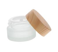 HONITANO Frosted Glass Nail Art Liquid Cup with Lid Medium Color Pen Brush Washing Container for Manicure Lightweight Crystal Bottle for Nail Polish Remover and Cleaning