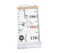 HONITANO Growth Chart for Kids Wall Ruler Baby Height Measurement for Wall Nursery Decor 20x200cm East African Grassland Theme