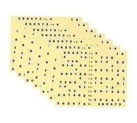 HONITANO Guitar Fretboard Sticker Set for Guitar Beginners Professional and Practical Design 7 Pcs Yellow Adhesive Decals Easy to Assemble Helps Master The Fretboard