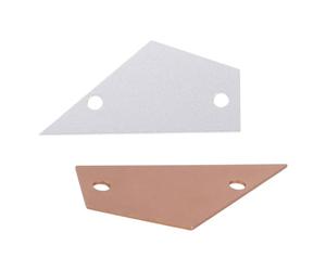 HONITANO Guitar Ruler Aluminum Measuring 2pcs Device Height String for Professional Action Measurement Wear-resistant Tool for Adjustment Fingerboard