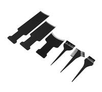 HONITANO Hair Dyeing Kit 6 Pieces Hair Coloring Tools Set Including Large Medium Small Highlight Plates and 3 Dye Brushes for Home and Salon Use