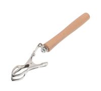 HONITANO Handheld Moxibustion Clip Tool - Portable Anti-Scald Moxa Stick Holder for Self-Treatment - Heat-Resistant Wooden Handle Moxibustion Stand