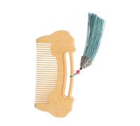 HONITANO Handmade Fine Tooth Wooden Comb with Artistic Ruyi Lock Boxwood Hair and Beard Comb for Men and Women Pocket Decorative Scalp Massage Grooming Tool Unique