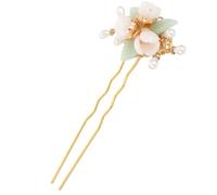 HONITANO Handmade Pearl Flower Hair Accessory for Women, Vintage U-shaped Hair Pin with Elegant Flower Shape Design, Suitable for Formal Occasions and Valentine's Day