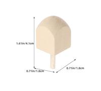 HONITANO Handmade Wooden Dreidels 20Pcs Blank Craft Spinning Tops for Hanukkah Festive Decorations and Educational Family Game