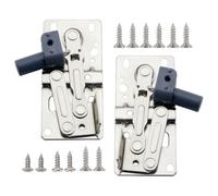 HONITANO Heavy Duty Stainless Steel 45-Degree Tilt Out Cabinet Hinges, Soft Close Frameless Drop Down Door Hardware for Kitchen Sink Base Cabinets, 1 Pair