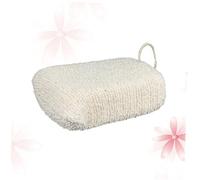 HONITANO Hemp Bathing Brush Exfoliating Shower Scrubber for Back Massage Body Sponge for Deep Cleansing and Smooth Skin Quick Drying Shower Accessory