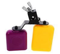 HONITANO High Low Tone Block Drum Cowbell Set Double Mounted Percussion Instrument for Drum Lovers and Music Interest Cultivation