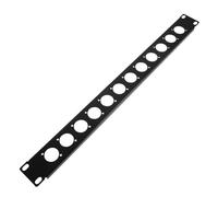 HONITANO Hinged Rack Mount Panel for Secure Audio Devices - 1U Audio Patch Panel - Wall Wire Organizer for Data Centers Studio Network Cabinets
