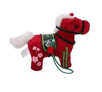 HONITANO Horse Year Plush Doll Cuddly Chinese Zodiac Animal Pendant for Bag Soft Stuffed Animal Symbolizing Prosperity Courage and Positive Energy Collectors