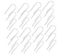 HONITANO Hot Roller Clips for Hair Curlers 24pcs Set 1.9cm, 2.54cm, 3.2cm Clips Replacement Hot Curler Securing Pins for Styling and Hair Care