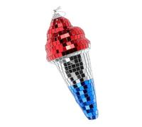 HONITANO Ice Cream Disco Hanging Decoration Retro Mirror Ice Cream Shaped Ornaments for Party Ktv and Wedding Decor