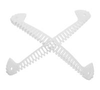 HONITANO Ice Skate Blade Protective Covers White 28.5cm Hard Guards for Figure Skates Pair Ice Skating Guards Protector Sleeve for Hockey and Figure Skating