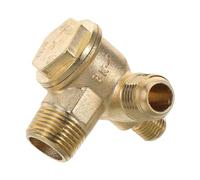 HONITANO Industrial Air Compressor Check Valve G3/8" /13.5/9/13.5mm 4 -Ways Quick Connect Pipe Check Valve Fitting Replacement for Simple Operation
