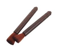 HONITANO Instrument Cleaning Brushes for Guitar Erhu Pipa Strings, 2pcs Ebony Soft Bristle Cleaner Tool for Musical String Instruments Dust Removal and Grime Cleaning