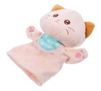 HONITANO Interactive Cat Hand Puppet Plush Animal for Early Education and Role Play Soft Cartoon Design for Adults Enhances Creativity and Emotional Communication