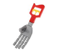 HONITANO Interactive Plastic Robot Arm Grabber for Hand-operated Mechanical Claw Tool Encourages Creativity Independent Play Hand-eye Coordination Problem-solving Skills Development Red